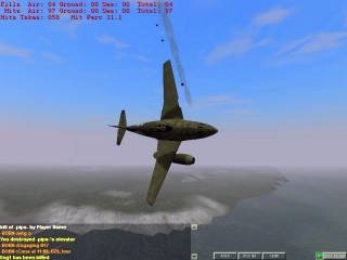 A bit late for 1940 - but an Me262 thats just lost an engine!