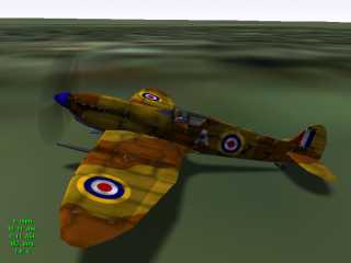 Spitfire Mk1. Easy to fly but ugly