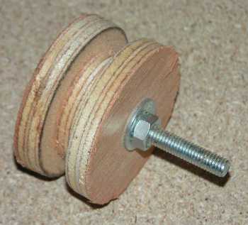 Wooden pully for drill