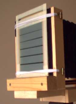 Back view showing ground glass fitted