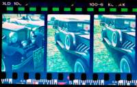Section of half frame negative strip - made positive by Coral PhotoPaint 7