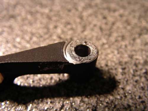 The swivel arm after lubrication